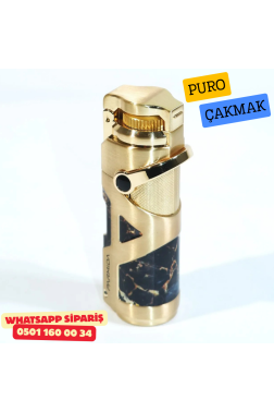 Parmida Gold Marble 1 Torch Delicili Puro Çakmak