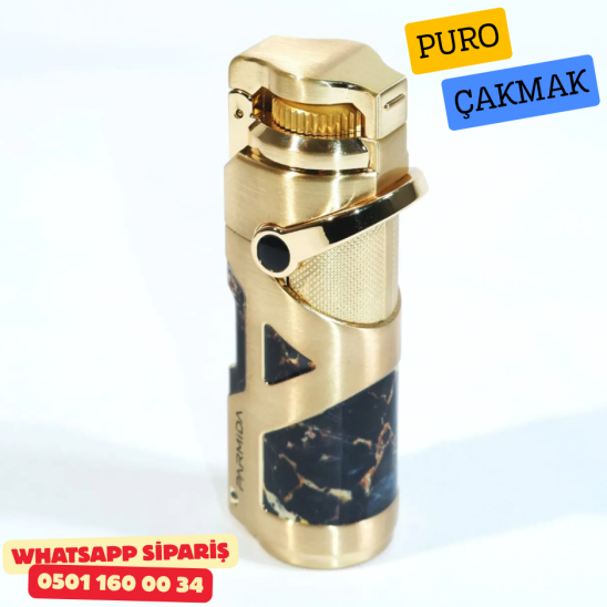 Parmida Gold Marble 1 Torch Delicili Puro Çakmak
