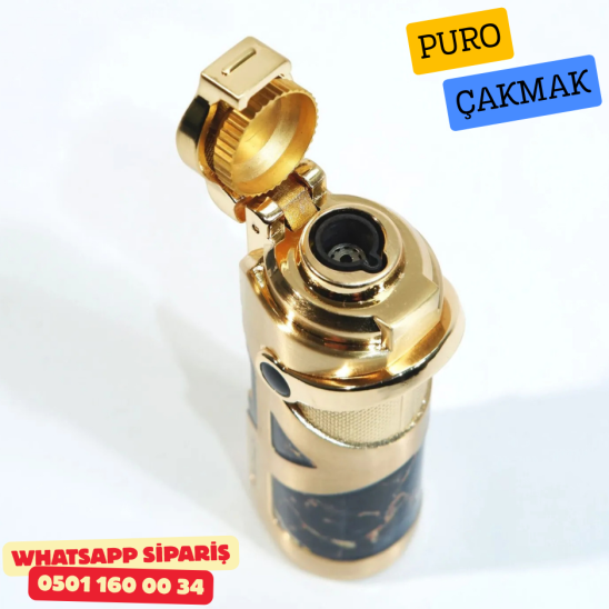 Parmida Gold Marble 1 Torch Delicili Puro Çakmak