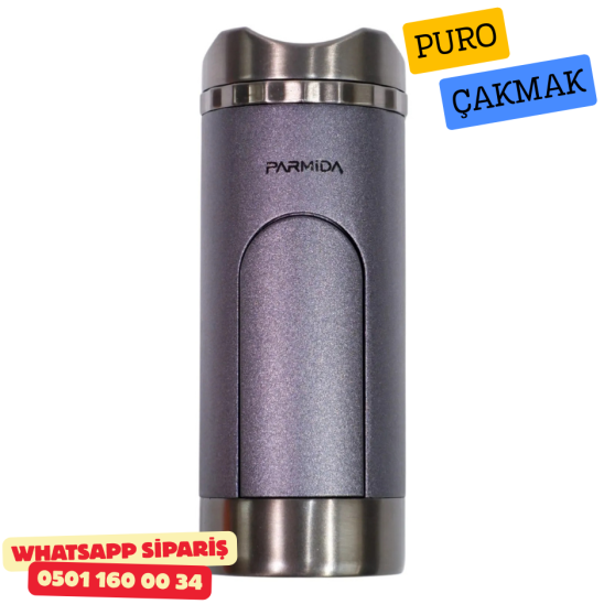 Parmida 3 Torch Pürmüz Gunmetal Masa Tipi Puro Çakmağı Parmida 3 Torch Pürmüz Gunmetal Masa Tipi Puro Çakmağı