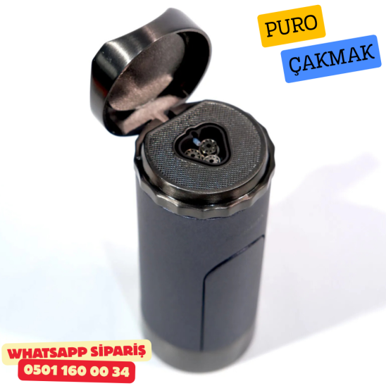 Parmida 3 Torch Pürmüz Gunmetal Masa Tipi Puro Çakmağı Parmida 3 Torch Pürmüz Gunmetal Masa Tipi Puro Çakmağı