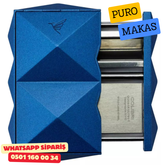 Colibri Quasar SV-Cut Mavi Çift Fonksiyonlu Puro Kesici