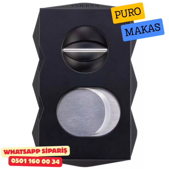 Colibri Quasar SV-Cut Siyah Çift Fonksiyonlu Puro Kesici