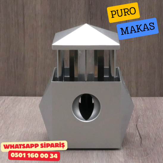 Colibri Quasar Gümüş Masaüstü Çift Fonksiyonlu Puro Kesici Colibri Quasar Gümüş Masaüstü Çift Fonksiyonlu Puro Kesici