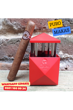 Colibri Quasar Kırmızı Masaüstü Çift Fonksiyonlu Puro Kesici