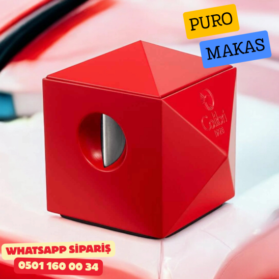 Colibri Quasar Kırmızı Masaüstü Çift Fonksiyonlu Puro Kesici