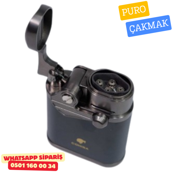 Cohiba Quad Torch Jet Alevli Puro Çakmağı – Siyah