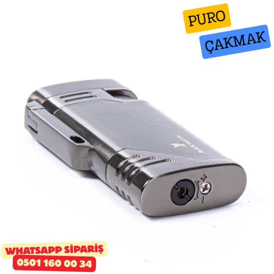 Black Martin Çift Torch Metal Puro Çakmak Black Martin Çift Torch Metal Puro Çakmak