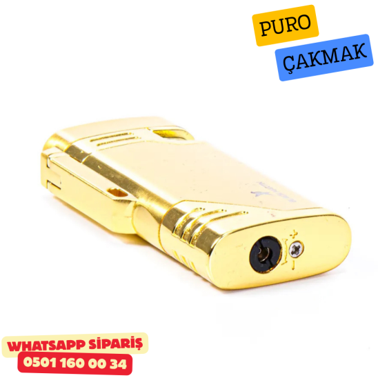 Black Martin Gold Çift Torch Metal Puro Çakmak Black Martin Gold Çift Torch Metal Puro Çakmak