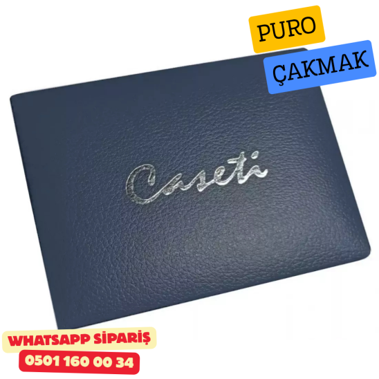 Caseti Paris Flat Mor Mat / Gümüş Tek Jet Alevli Çakmak