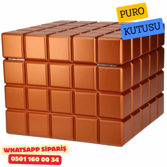 Colibri Heritage Cube Sedir Humidor Puro Kutusu (Turuncu) Colibri Heritage Cube Sedir Humidor Puro Kutusu (Turuncu)