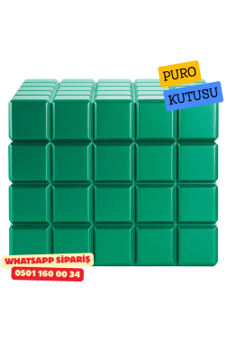 Colibri Heritage Cube Sedir Humidor Puro Kutusu (Yeşil)