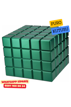 Colibri Heritage Cube Sedir Humidor Puro Kutusu (Yeşil)