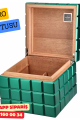Colibri Heritage Cube Sedir Humidor Puro Kutusu (Yeşil)