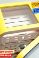 Cohiba - Aksesuar Çekmeceli Camlı Sedir Humidor Puro Kutusu (Sarı–Siyah)