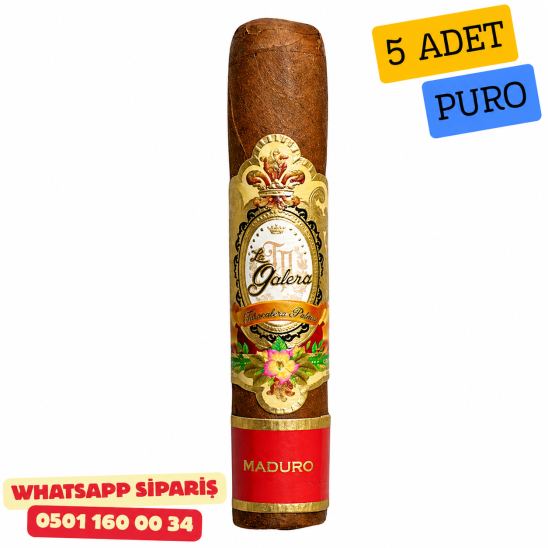 La Galera Maduro Half Corona 5’li Puro Paket