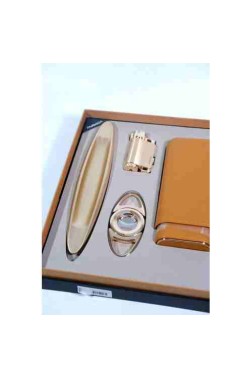 Puro Seti – Taba Deri | Şık & Eksiksiz Puro Aksesuar Seti