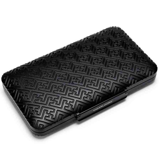 Guevara Fnd Aluminyum İçi Sedir Puro Taşıma Çantası Siyah 5li