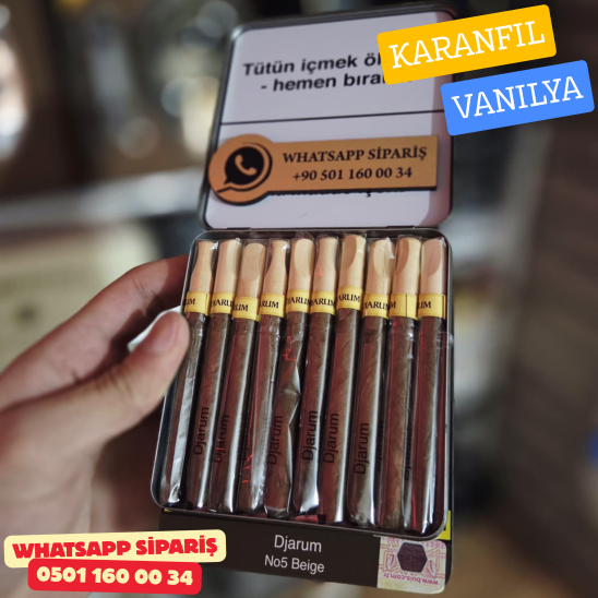 Djarum Sigarillo No5 Beige  (Karanfil ve Vanilya Aromalı) 1 Paket