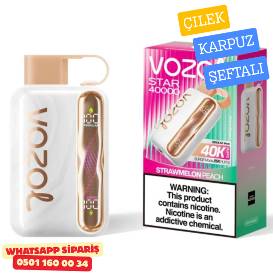 Vozol STAR 40000 PUFF - Strawmelon Peach