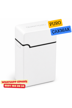 Quantoro Puro Kesici Jet Kapaklı Çakmak – Beyaz