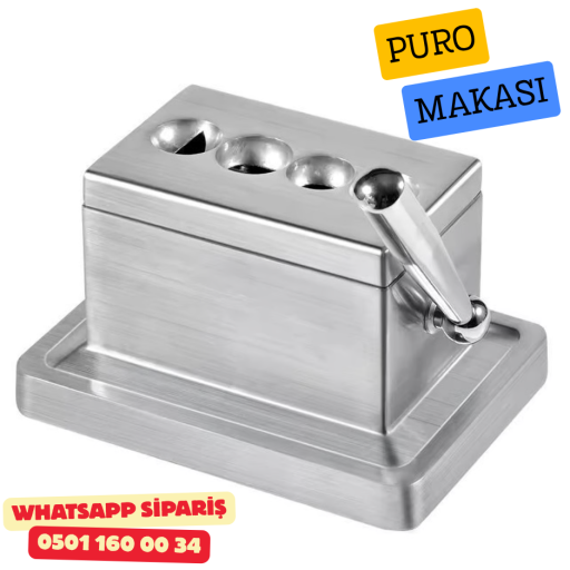 Dörtlü Masa Tipi Puro Kesici – Düz & V Kesim