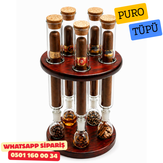 Demlendirici ve Aromalandırıcı Puro Tüpü 5li Set