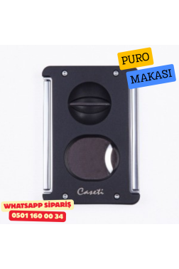 Caseti Siyah 3 Fonksiyonlu Puro Makası (V + Düz Kesim + Delici)