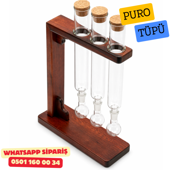 Demlendirici ve Aromalandırıcı Puro Tüpü 3lü Set
