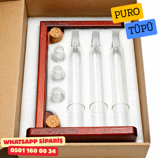 Demlendirici ve Aromalandırıcı Puro Tüpü 3lü Set