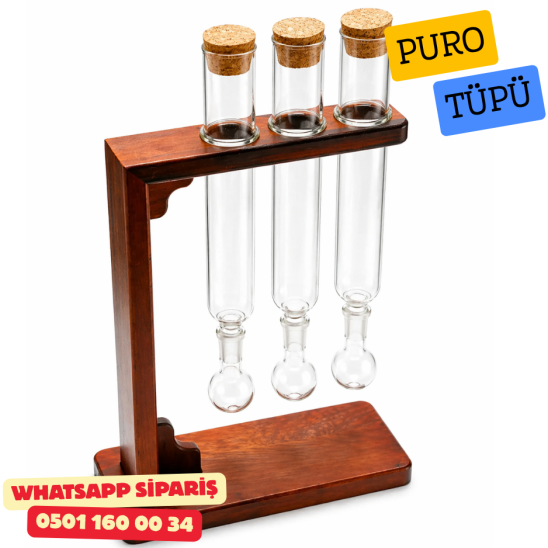 Demlendirici ve Aromalandırıcı Puro Tüpü 3lü Set