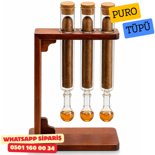 Demlendirici ve Aromalandırıcı Puro Tüpü 3lü Set