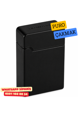 Quantoro Puro Kesici Jet Kapaklı Çakmak – Siyah