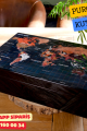 Dünya Haritası Desenli Sedir Humidor Puro Kutusu (Siyah) Dünya Haritası Desenli Sedir Humidor Puro Kutusu (Siyah)