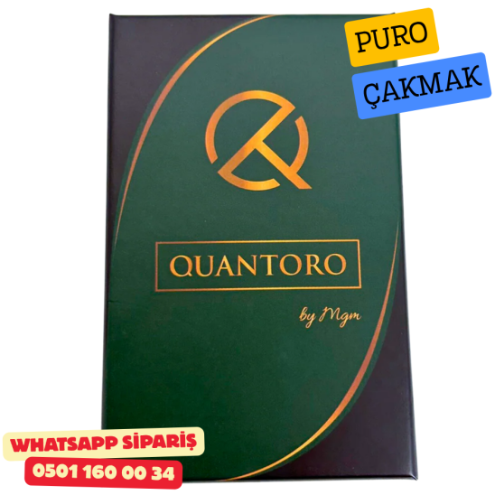 Quantoro Delicili İğneli Çift Jet Alev Puro Çakmak (Siyah) Quantoro Delicili İğneli Çift Jet Alev Puro Çakmak (Siyah)