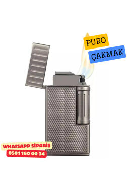 Colibri Julius II Çift Alevli Puro Çakmak – Gunmetal (Koyu Gri)