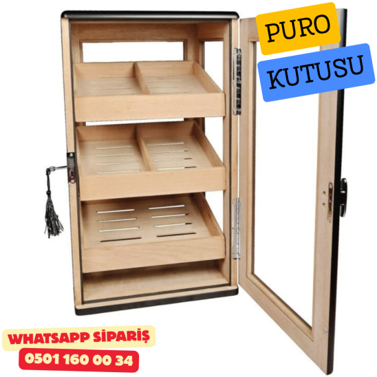 Angelo Siyah Lake Humidor (120 Puro Kapasiteli – Dijital Nem Ölçerli) Angelo Siyah Lake Humidor (120 Puro Kapasiteli – Dijital Nem Ölçerli)