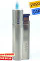 I-lighter Çift Torch Jet Alev Çakmak - Mat Gümüş Renk