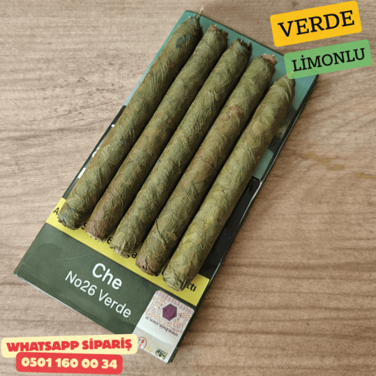 Che No26 Verde (Limon) Aromalı Islak Puro 1 Paket Che No26 Verde (Limon) Aromalı Islak Puro 1 Paket
