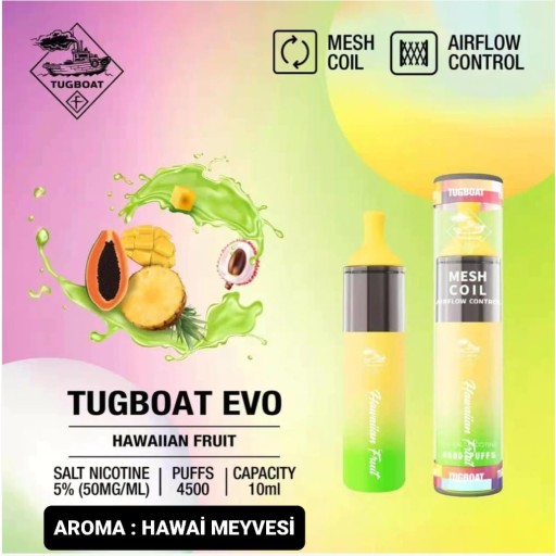 Hawaiian Fruıt Tek Kullanımlık 4500 Puffs