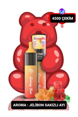 Gummy Bear Tek Kullanımlık 4500 Puffs